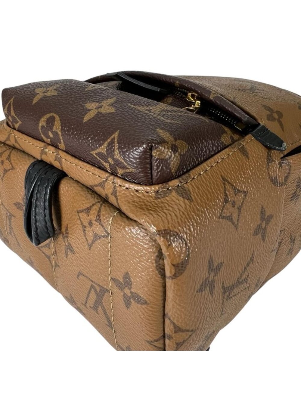 Louis Vuitton Monogram Reverse Mini Palm Springs Backpack Brown - Picture 7 of 15